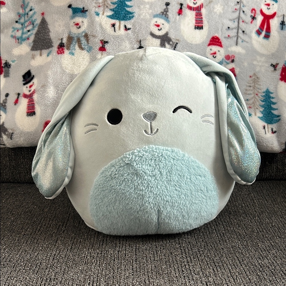 Squishmallows Light Blue and Gray Stuffed Animal